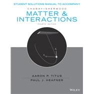 Matter and Interactions, Student Solutions Manual