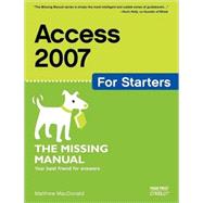 Access 2007 for Starters