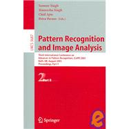 Pattern Recognition And Image Analysis: Third International Conference on Advances in Pattern Recognition, ICAPR 2005 Bath, UK, August 22-25, 2005 Proceedings