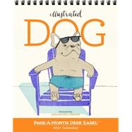 Dog Page-a-month Easel 2017 Calendar