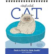 Cat Page-a-month Easel 2017 Calendar
