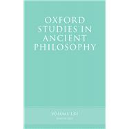 Oxford Studies in Ancient Philosophy, Volume 61