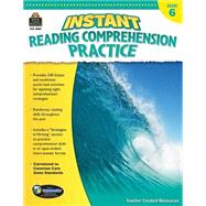 Instant Reading Comprehension Practice, Grade 6