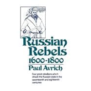 Russian Rebels, 1600-1800,9780393008364