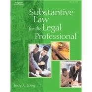 Substantive Law For The Legal Professional