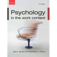 Psychology in the Work Context