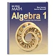 BIG IDEAS MATH Algebra 1 Common Core Student Edition