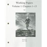 Work Papers (print) Vol 1 to accompany Financial Accounting, Vol 1 (Chap. 1-13)