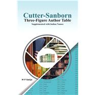 Cutter-Sanborn Three Figure Author Table Supplemented with Indian Names