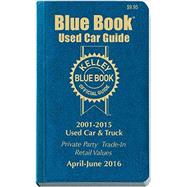 Kelley Blue Book Consumer Used Car Guide 2001-2015 Models