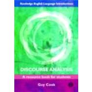 Discourse Analysis: A Resource book for Students