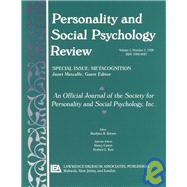 Metacognition: A Special Issue of personality and Social Psychology Review