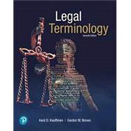 Legal Terminology, 7th edition - Pearson+ Subscription