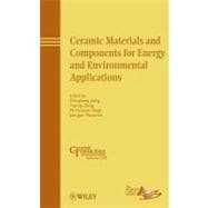 Ceramic Materials and Components for Energy and Environmental Applications