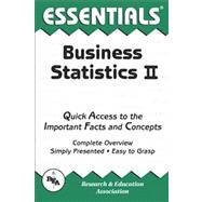 Essentials of Business Statistics II