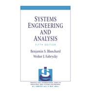Systems Engineering and Analysis (Pearson+),9780137148431