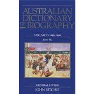 Australian Dictionary of Biography V15 1940–1980 Kem–Pie
