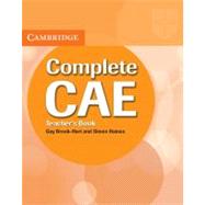 Complete CAE Teacher's Book