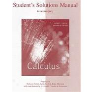 Student's Solutions Manual to accompany Calculus