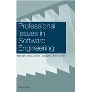 Professional Issues in Software Engineering