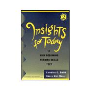 Insights for Today Text A High Beginning Reading Skills