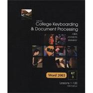 GREGG COLLEGE KEYBOARDING & DOCUMENT PROCESSING/WO