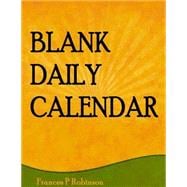 Blank Daily Calendar