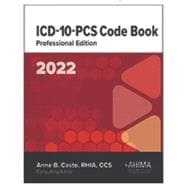 ICD-10-PCS Code Book, Professional Edition, 2022 book cover, ISBN 9781584268482