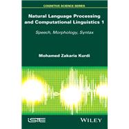 Natural Language Processing and Computational Linguistics Speech, Morphology and Syntax