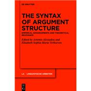 The Syntax of Argument Structure