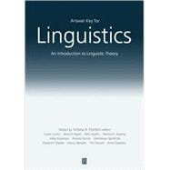 Answer Key For Linguistics An Introduction to Linguistic Theory