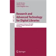 Research and Advanced Technology for Digital Libraries: 11th European Conference, Ecdl 2007, Budapest, Hungary, September 16-21, 2007, Proceedings