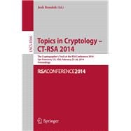 Topics in Cryptology - Ct-rsa 2014