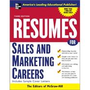 Resumes for Sales and Marketing Careers, Third edition