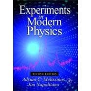 Experiments in Modern Physics,9780124898516