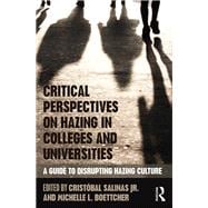 Critical Perspectives on Hazing in Colleges and Universities: Disrupting Hazing Culture