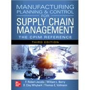 Manufacturing Planning and Control for Supply Chain Management: The CPIM Reference, Third Edition