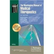 The Washington Manual of Medical Therapeutics, Print + Online