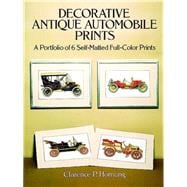 Decorative Antique Automobile Prints A Portfolio of 6 Self-Matted Full-Color Prints