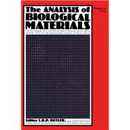 The Analysis of Biological Materials
