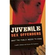 Juvenile Sex Offenders : What the Public Needs to Know
