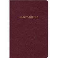 RVR 1960 Biblia Compacta Letra Grande con Referencias, borgoña piel fabricada con cierre