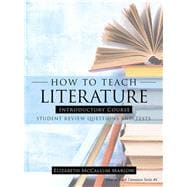 How to Teach Literature Introductory Course