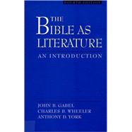 The Bible As Literature