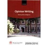 Opinion Writing 2009-2010