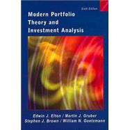 Modern Portfolio Theory and Investment Analysis, 6th Edition