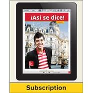 Asi se dice! Level 2, Student Learning Center, 1-year Subscription