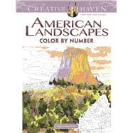 Creative Haven American Landscapes Color by Number Coloring Book