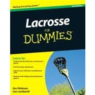 Lacrosse For Dummies,9780470738559