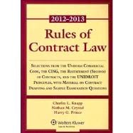 Rules of Contract Law 2012-2013